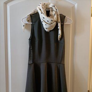 Mock Neck Little Black Dress